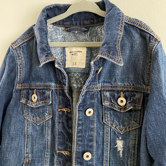 ABERCROMBIE KIDS Girl’s Denim Jacket Size 11/12 - Picture 3 of 5